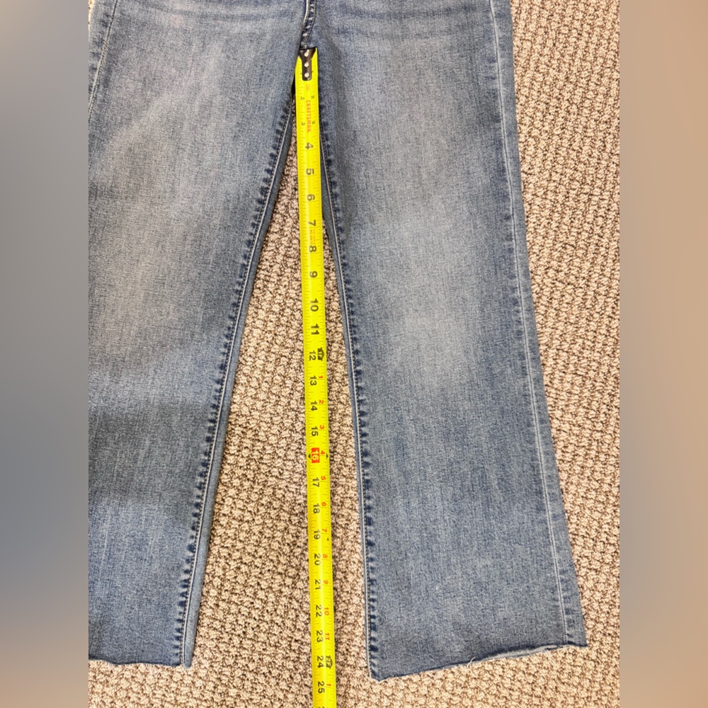 Sneak Peek Light Blue Cropped Flare Jeans - Picture 8 of 8